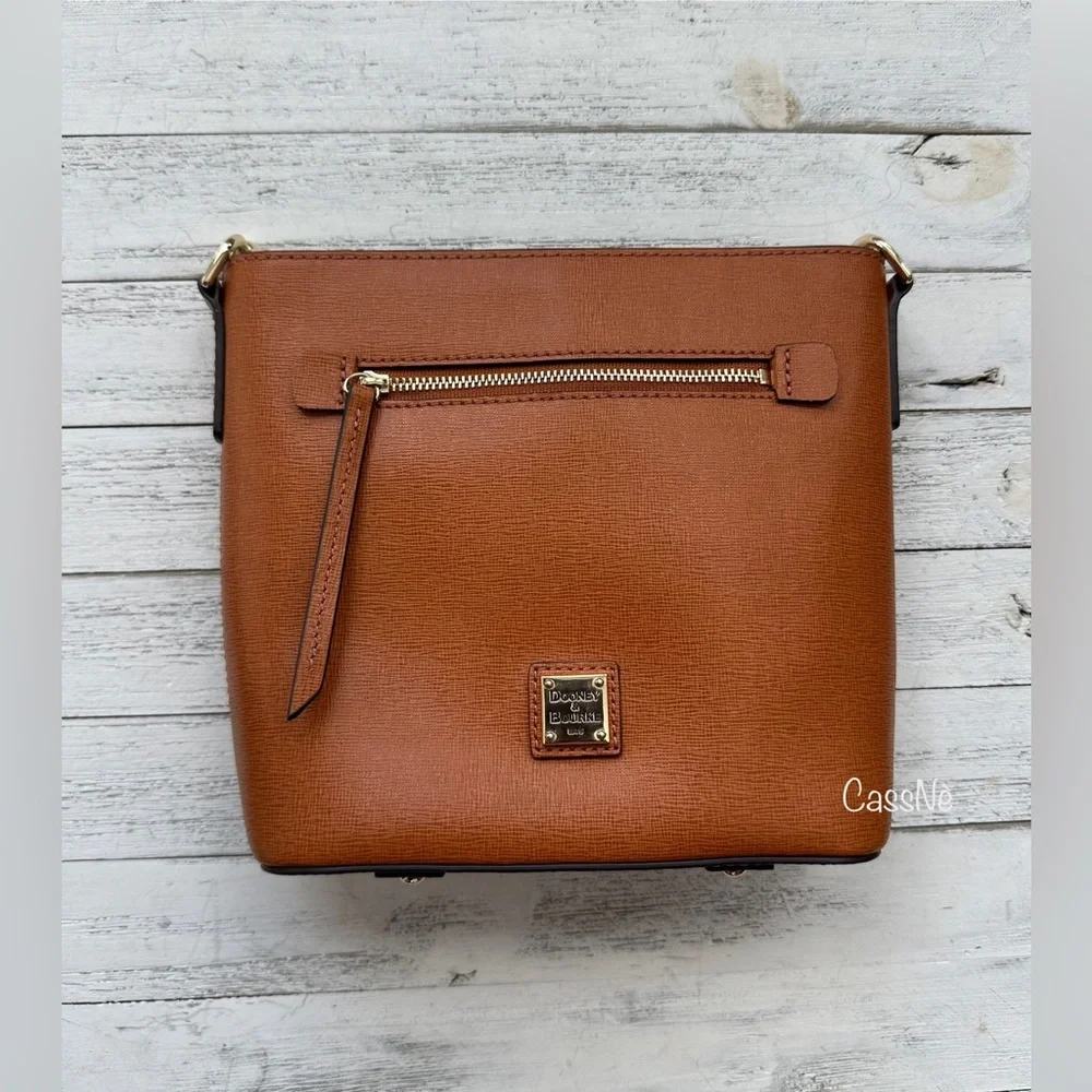 Saffiano Zip Crossbody Convertible Handbag - Picture 8 of 15
